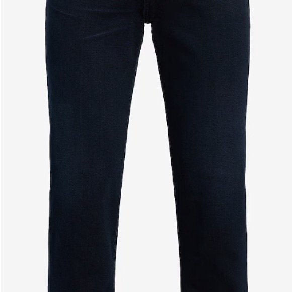 Express Men’s Slim Straight Dark Wash Hyper Stretch Jeans NWT - Picture 3 of 4